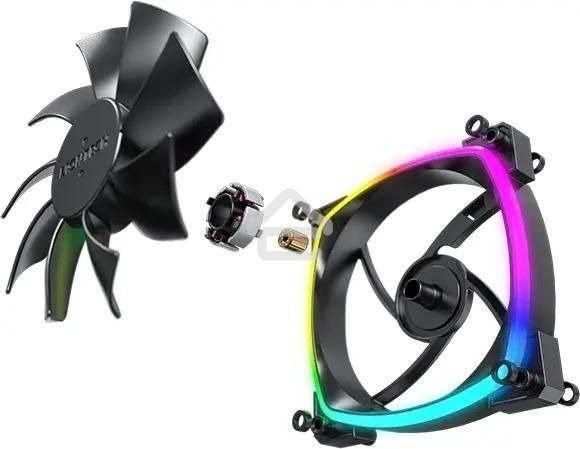 Вентилятор для корпуса Montech AX120 ARGb 120х120x25 черный 4-pin 27дБ (AX120 PWM BLACK) Ret