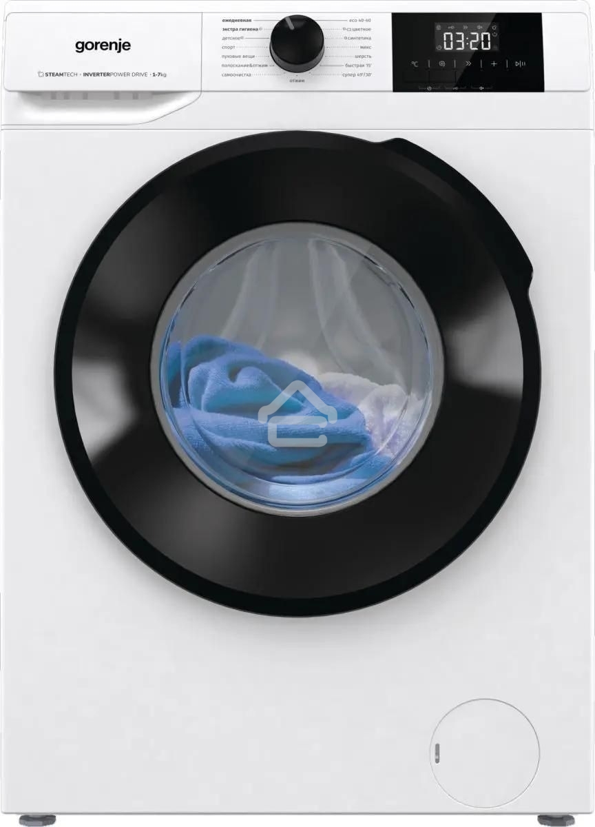 Стиральная машина Gorenje W1NGPI72SBS/C белый, загрузка фронтальная 7 кг, 1200 об/мин., класс: А