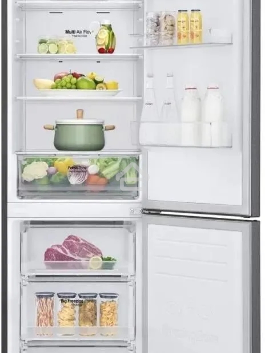 Холодильник LG GC-B459SLCL графит двухкамерный инвертер 247/127л морозилка снизу, No Frost