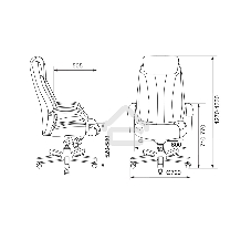 Кресло руководителя Бюрократ T-9922WALNUT/BLACK черный, кожа, крестовина дерево