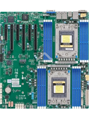 Серверная материнская плата SuperMicro H12DSI-N6-B, сокет SP3, 16xDDR4, 6xPCIe 4.0 x16, 10xSATA, M.2, 2xGigabit Ethernet, 2xUSB 2.0, 2xUSB 3.0, VGA, 24-pin, eATX