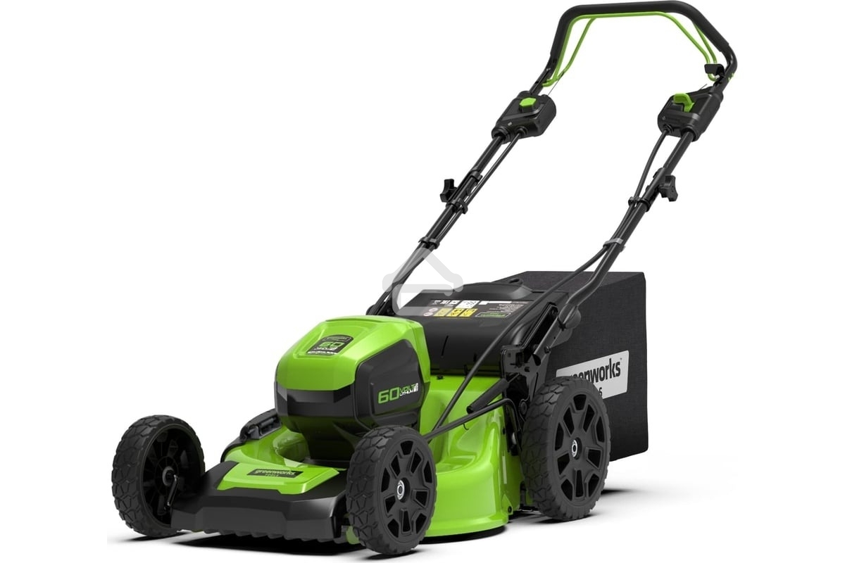 Газонокосилка аккумуляторная GreenWorks GD60LM51SPk4, 60V, 51 см, самоходная, бесщеточная, c 1хАКБ 4Ач и ЗУ (2514307UB)