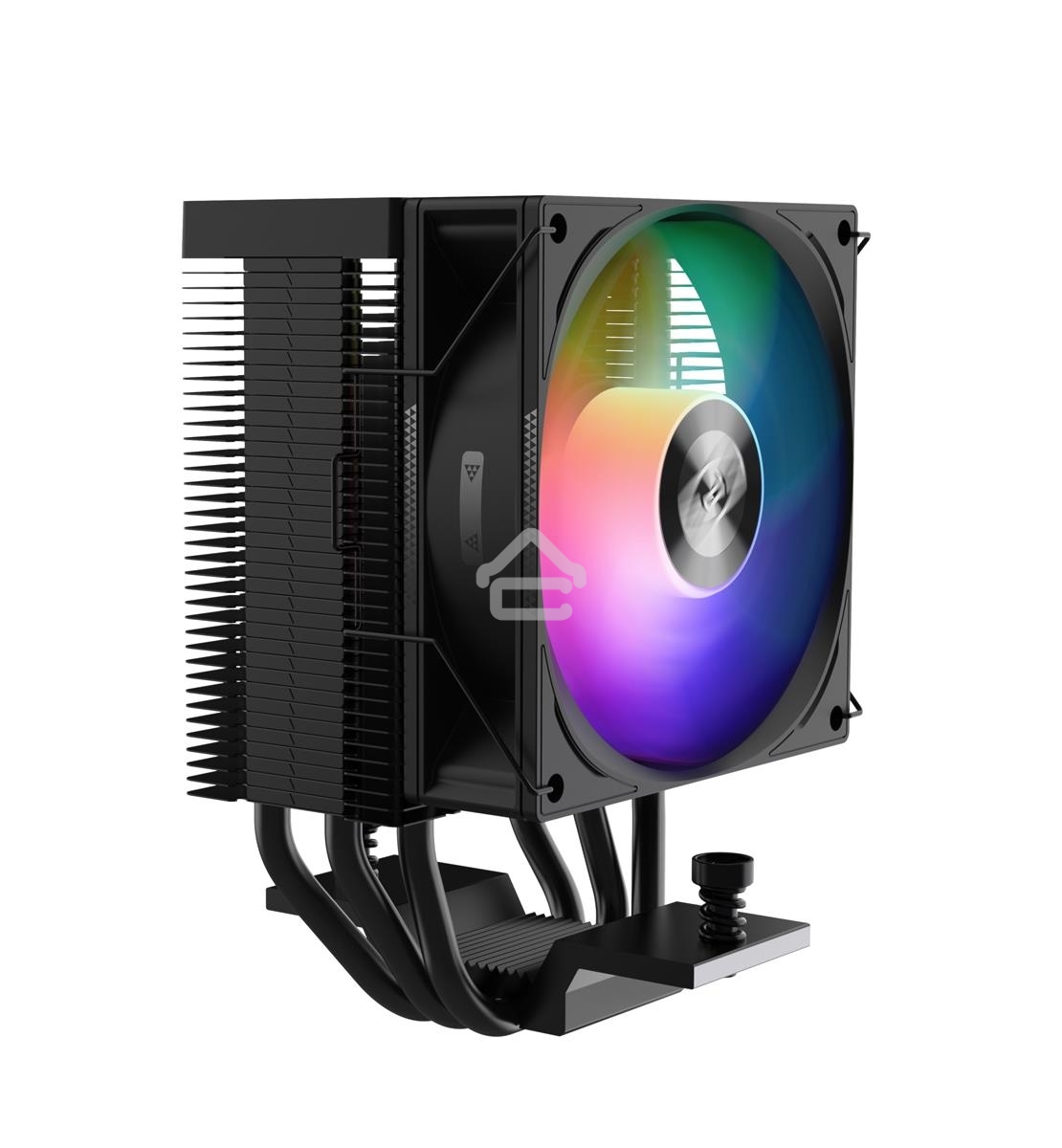 Кулер для процессора PCCooler R300 ARGB BK черный 92мм алюминий+медь 2200rpm 30db 4-pin 150W 133мм