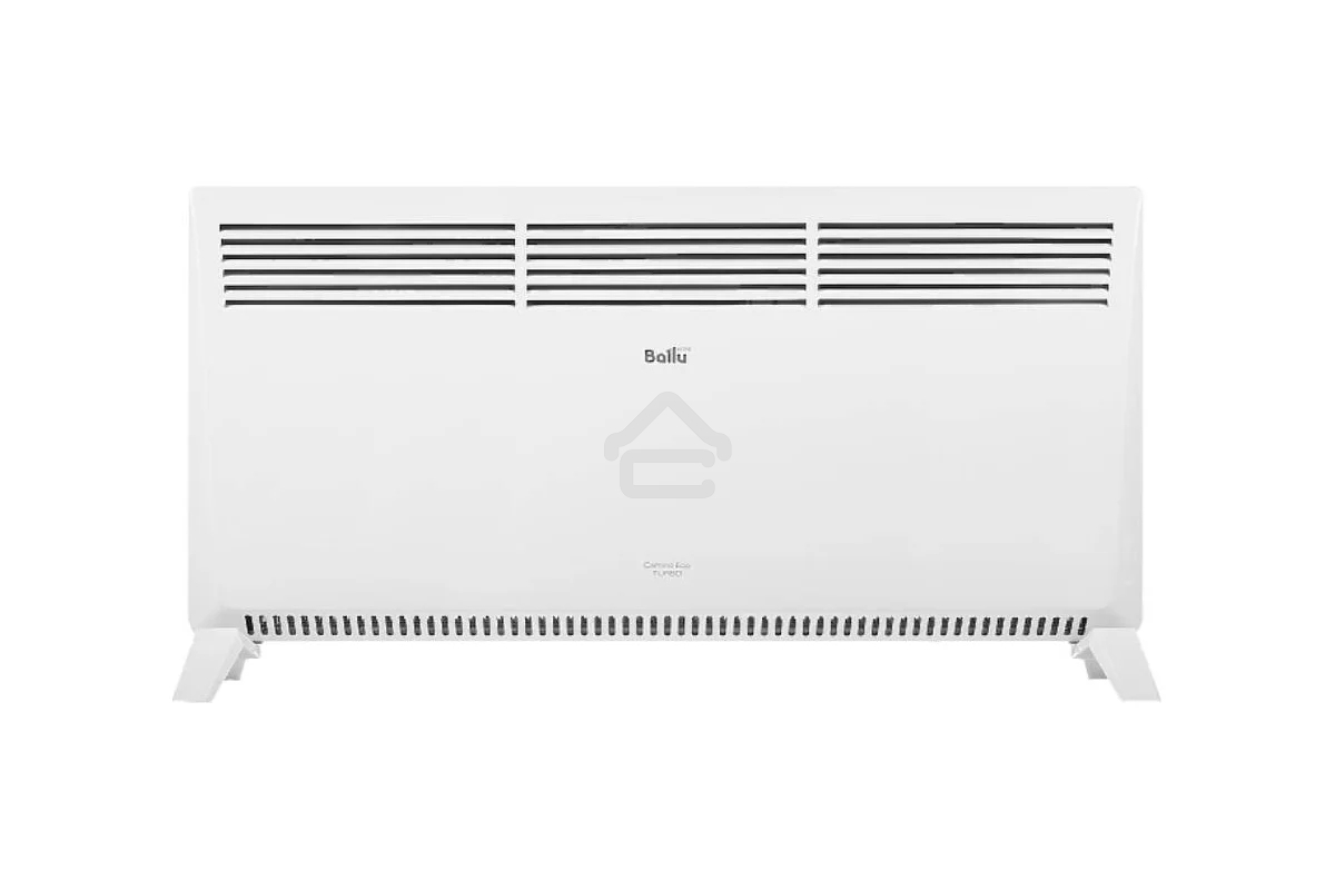 Конвектор электрический Ballu Camino Eco Turbo BEC/EMT-2500 белый, 2500 Вт, 30 м2, термостат