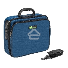 Сумка для инструмента (кейс монтера) Сибртех 365х300х110 мм, 10 карманов, наплечный ремень