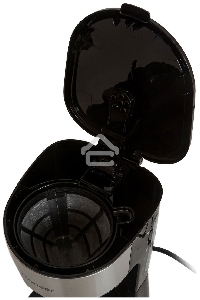 Кофеварка капельная Pioneer CM053D серебристый/черный, исп. кофе - молотый, 0.75 л, 600 Вт