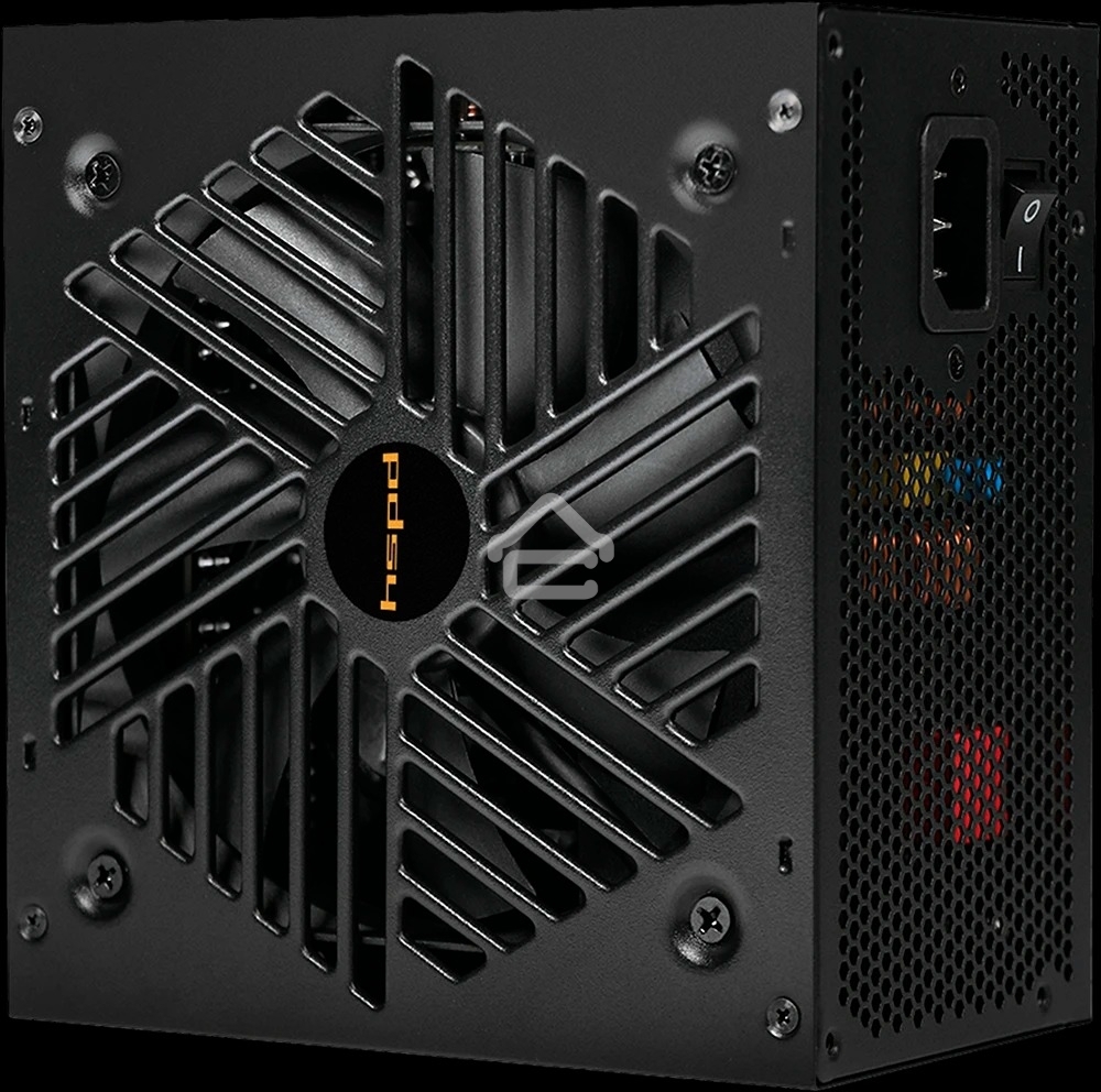 Блок питания Power Supply HSPD, 1000W 80 PLUS Gold (ATX, 3.1, PCIe 5.1, Full modular, 1x24(20+4)pin 600мм, 2xCPU 8(4+4)pin 700мм, 2xPCIe*2 8(6+2)pin 550+150мм, 1x12V(2x6) 12+4pin 600W 550мм 2xSATA*3 500+150+150мм, 1xMOLEX4pin*3+FDD 500+150+150+150мм, Acti