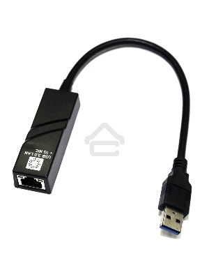 Адаптеры USB Ethernet 5bites Кабель-адаптер 5bites UA3-45-01BK USB3.0 -> RJ45 10/100/1000 Мбит/с, 10см