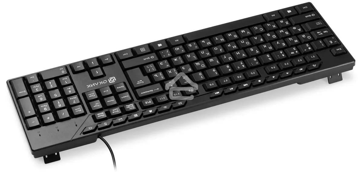 Клавиатура проводная Oklick 125M, USB, черный