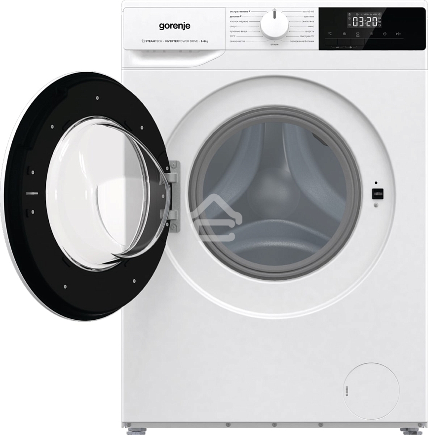 Стиральная машина Gorenje W1NHPI60SCS белый, загрузка фронтальная 6 кг, 1000 об/мин., класс: А