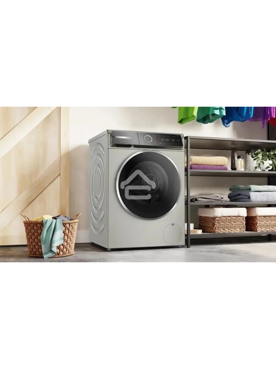 Стиральная машина Bosch Serie 8 WGB2440XME серебро, загрузка фронтальная 9 кг, 1400 об/мин., класс: А+++