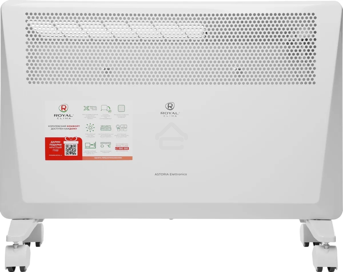 Конвектор Royal Clima Astoria Elettronico REC-AT1500E белый, 1500 Вт, 20 м2, термостат, дисплей