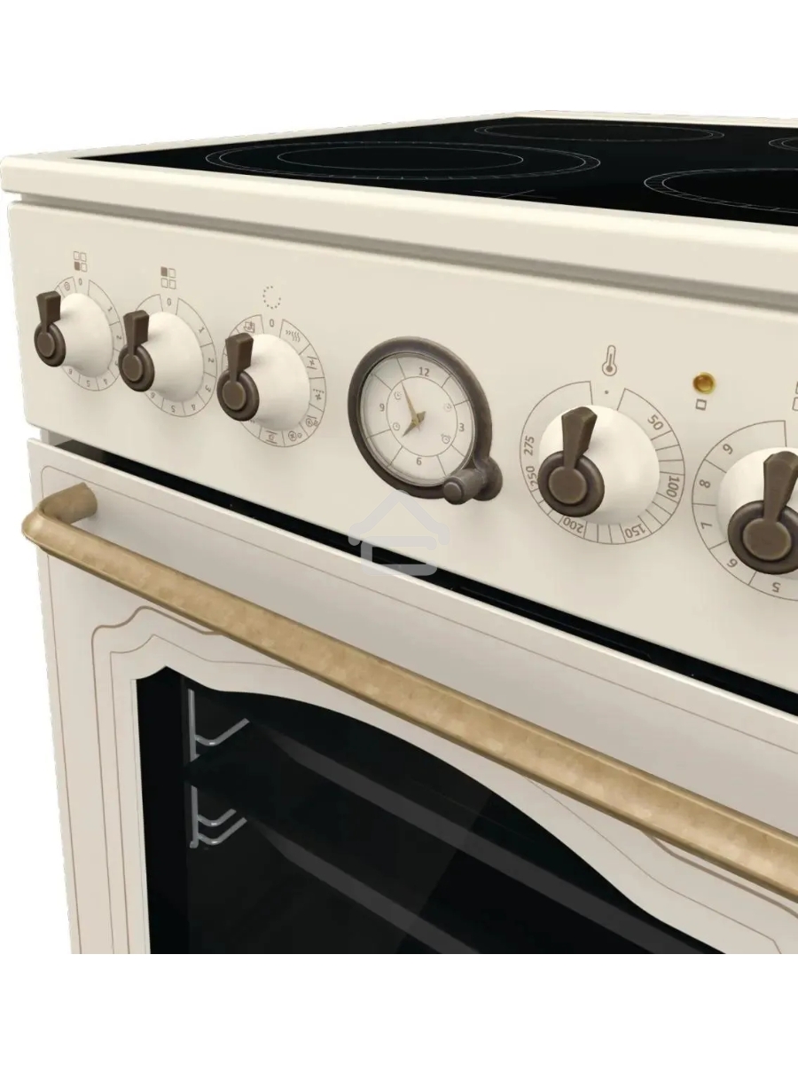 Плита электрическая Gorenje GECS5B70CLI бежевый, конфорок 4 электрических, духовка 70 л, 50 см x 85 см x 59.4 см