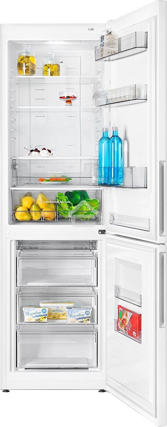 Холодильник Atlant ХМ-4624-101-NL белый двухкамерный 235/94л морозилка снизу, No Frost