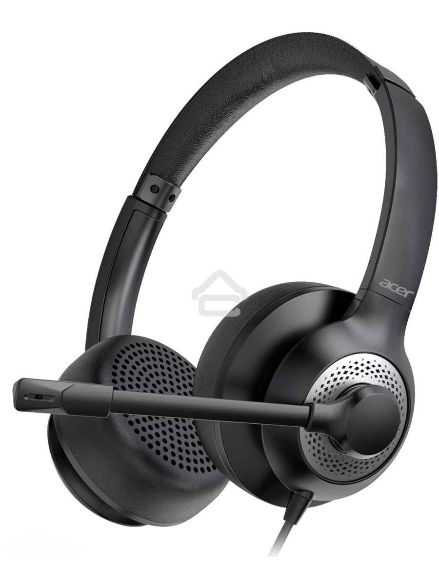 Наушники с микрофоном Acer OHW309 черный 1.6м накладные USB оголовье (ZL.HDSEE.004)