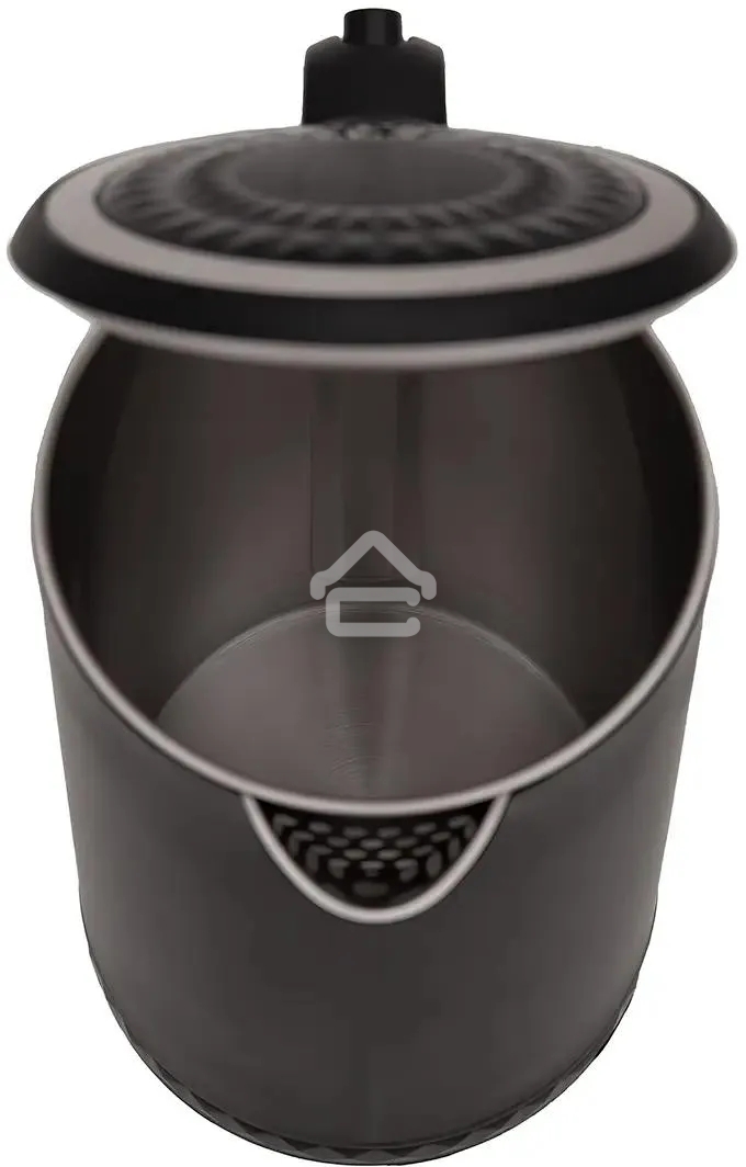 Чайник электрический Centek CT-0020 черный металл 1.7 л, 2200 Вт, бесшовная колба, двойные стенки