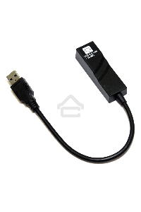 Адаптеры USB Ethernet 5bites Кабель-адаптер 5bites UA3-45-01BK USB3.0 -> RJ45 10/100/1000 Мбит/с, 10см