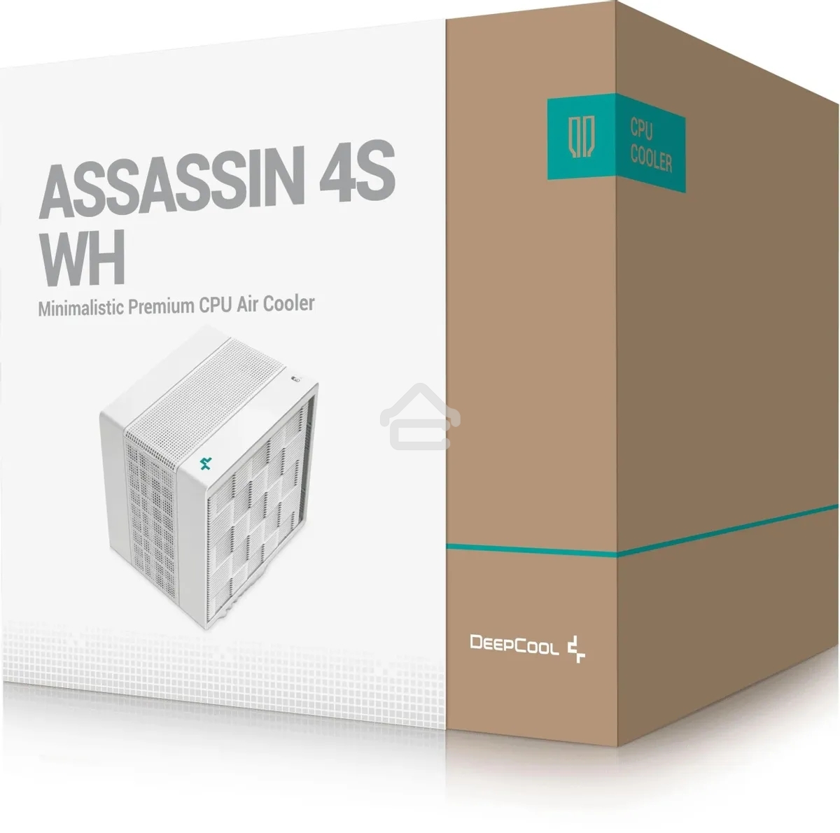 Кулер для процессора DEEPCOOL ASSASIN 4S WH белый, 140 мм, алюминий/медь, 1800 об/мин, 29.3 дБ, 4 pin, 250 Вт, 164 мм