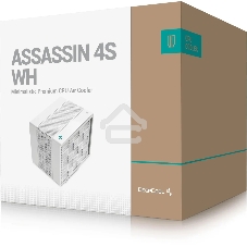 Кулер для процессора DEEPCOOL ASSASIN 4S WH белый, 140 мм, алюминий/медь, 1800 об/мин, 29.3 дБ, 4 pin, 250 Вт, 164 мм