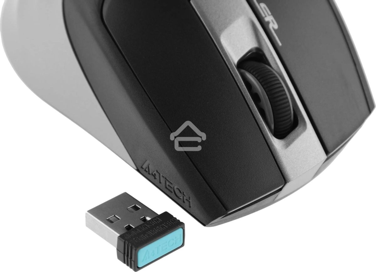 Мышь беспроводная A4Tech Fstyler FG35 серый/черный, 2000 dpi, радиоканал, USB, кнопки - 6