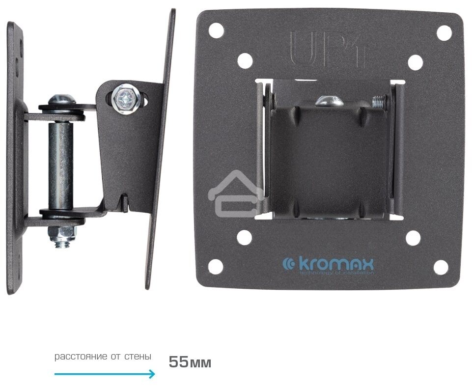 Кронштейн Kromax OPTIMA-102 черный, 10