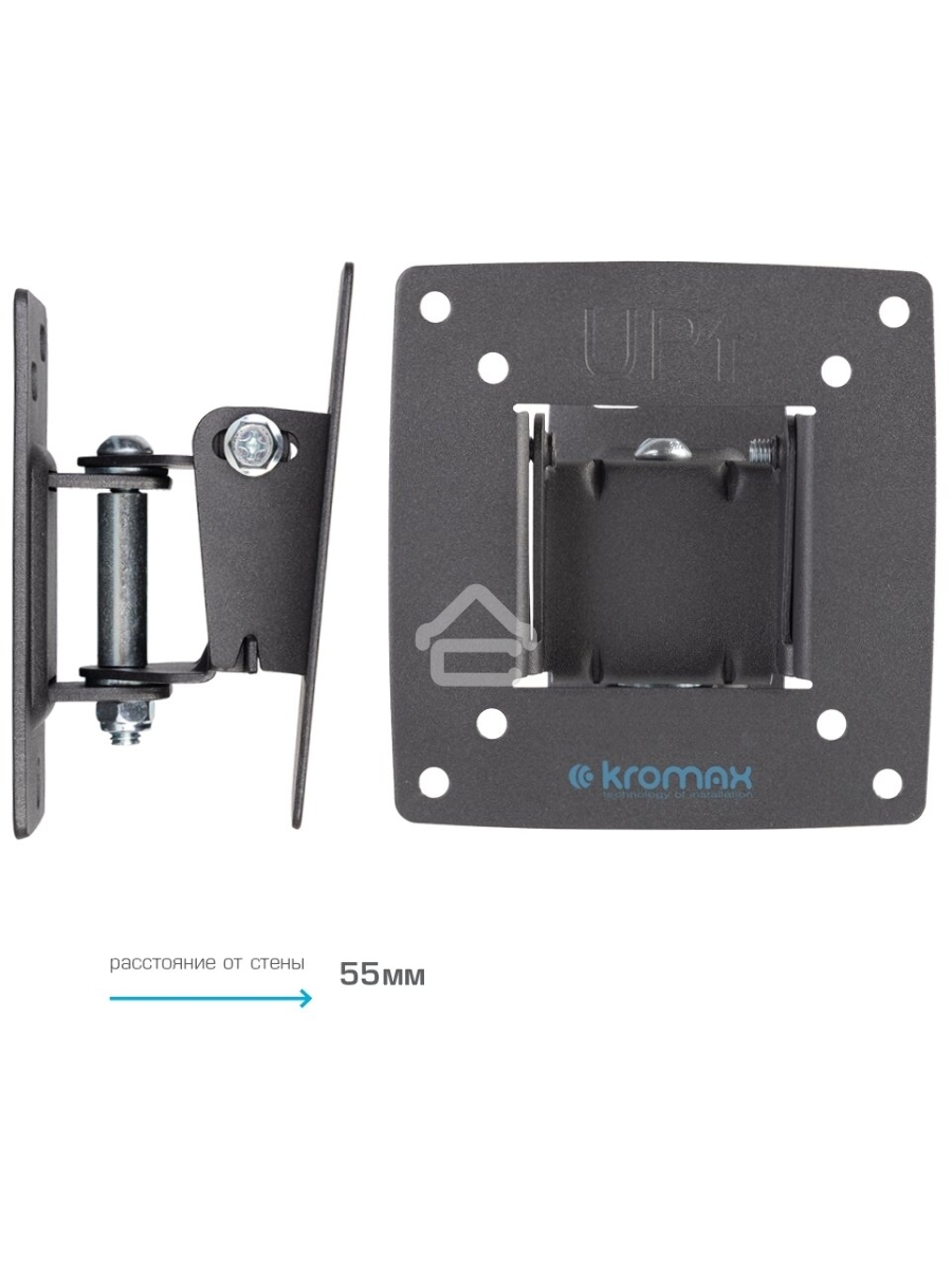 Кронштейн Kromax OPTIMA-102 черный, 10
