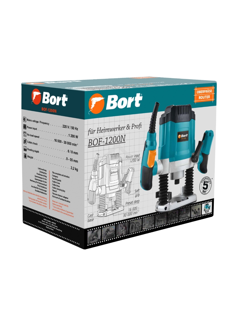 Фрезер электрический Bort BOF-1200N (93414721)