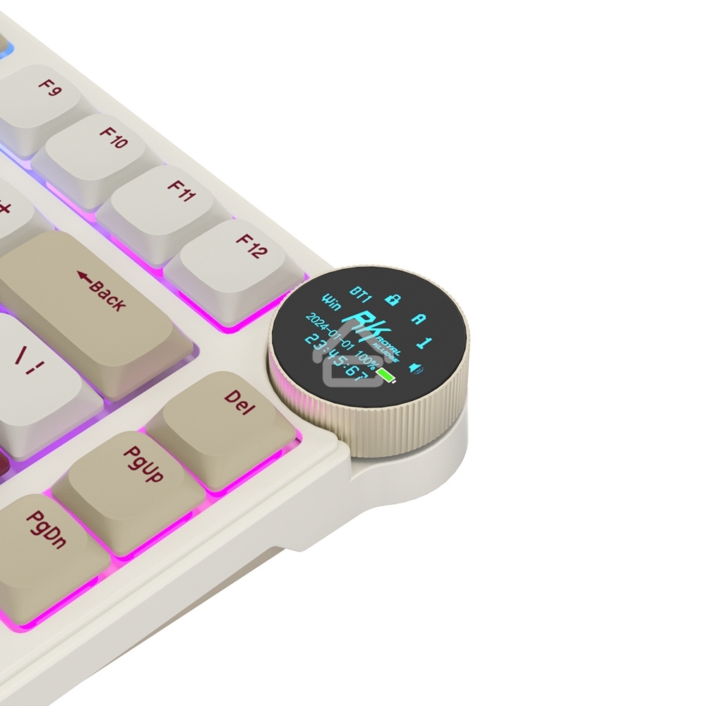 Клавиатура Royal Kludge RK N80 Red switch/Rosy Clouds