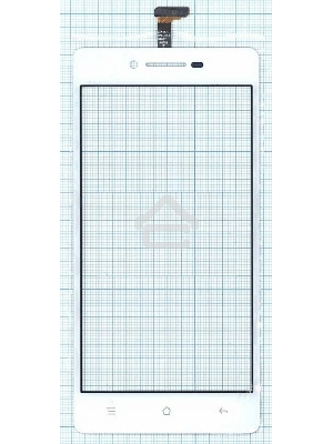 Сенсорное стекло (тачскрин) для OPPO R1, белое
