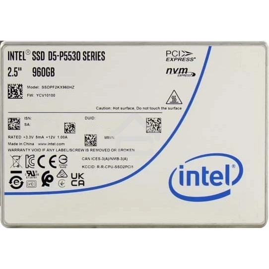 Накопитель SSD Intel D5-P5530, 960Гб, 2.5