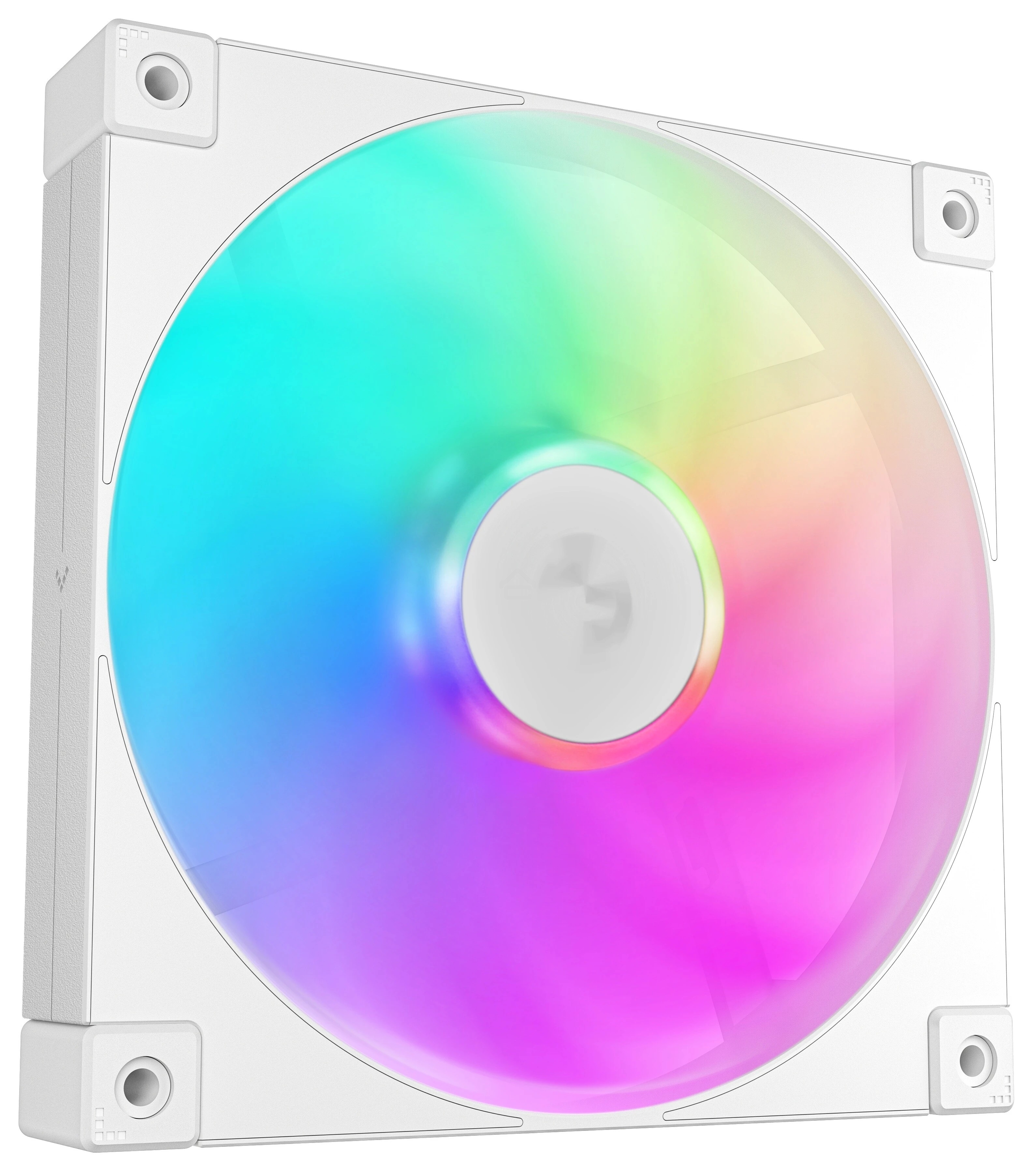 Вентилятор для корпуса DEEPCOOL FD14 ARGb белый, 140 мм, 1650 об/мин, 25.2 дБ, 4 pin