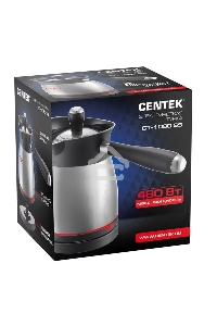 Кофеварка-турка электрическая Centek CT-1080 SS металл, исп. кофе - молотый, 0.5 л, 480 Вт