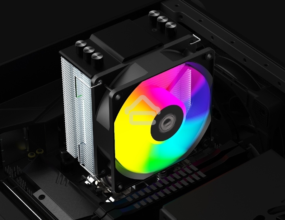 Кулер для процессора ID-COOLING SE-903-XT FRGb черный 92мм алюминий/медь 2200rpm 26db 4-pin 130W 123мм