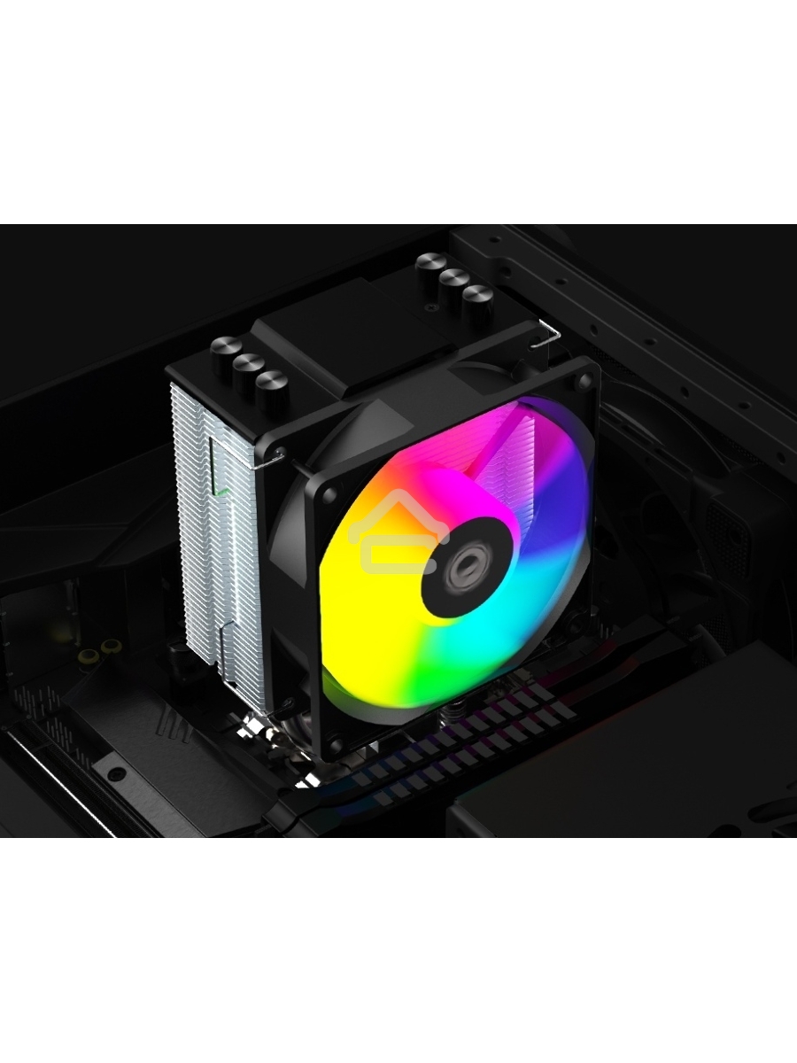 Кулер для процессора ID-COOLING SE-903-XT FRGB черный 92мм алюминий+медь 2200rpm 26db 4-pin 130W 123мм