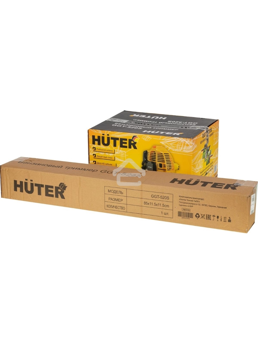 Триммер бензиновый Huter GGT-520S 2500Вт неразбор.штан. реж.эл.: леска/нож
