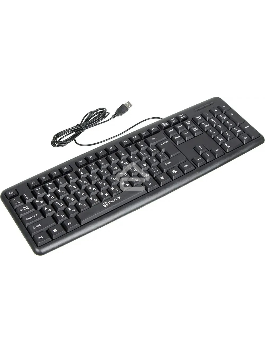 Клавиатура Oklick 180V2 проводная, USB, черный