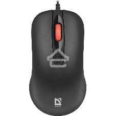 Мышь проводная Defender Omega MB-522 черный, 1600 dpi, USB, кнопки - 4