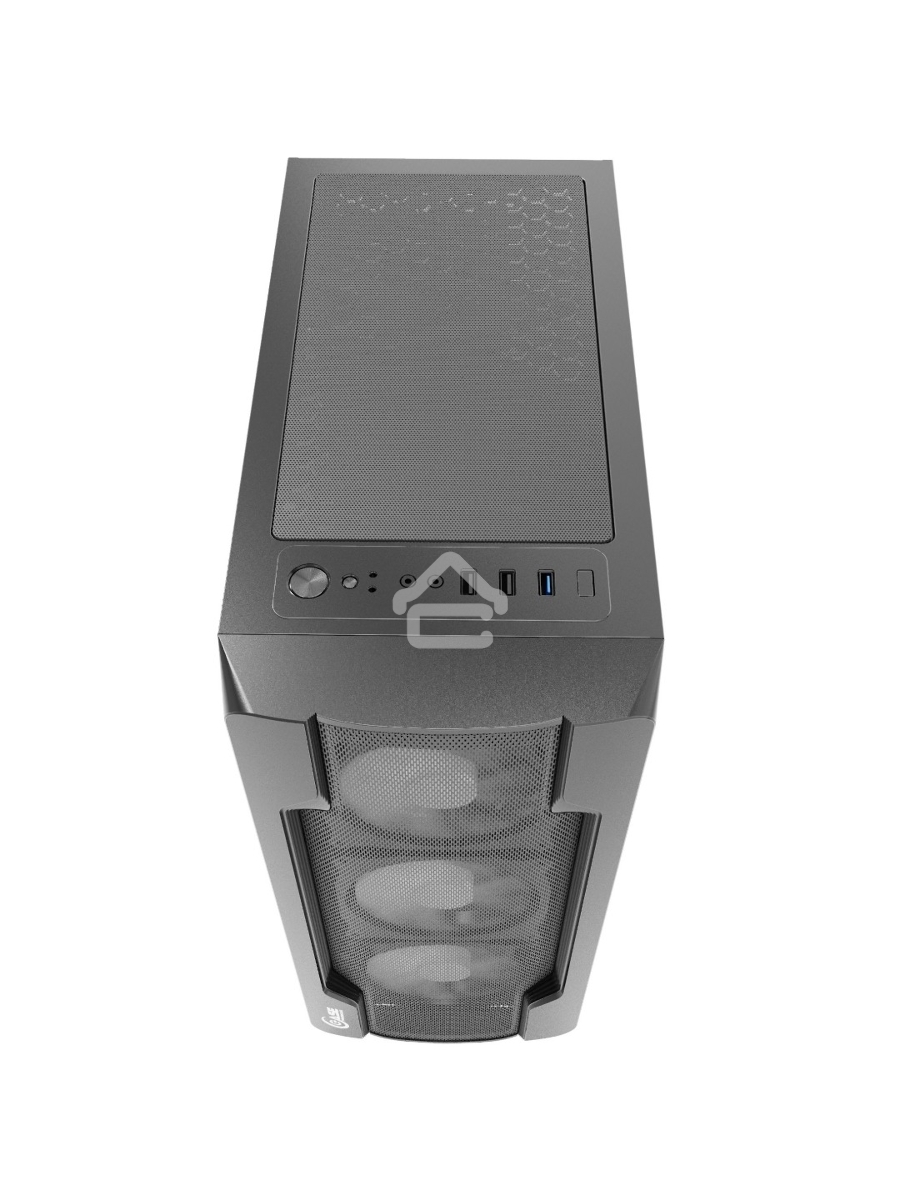 Компьютерный корпус Powercase Mistral X4 Mesh LED, Tempered Glass, 4x 120mm 5-color fan, чёрный, ATX  (CMIXB-L4)