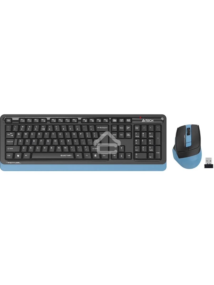 Клавиатура + мышь A4Tech Fstyler FGS1035Q клав:черный/синий мышь:черный/синий USB беспроводная Multimedia (FGS1035Q NAVY BLUE)
