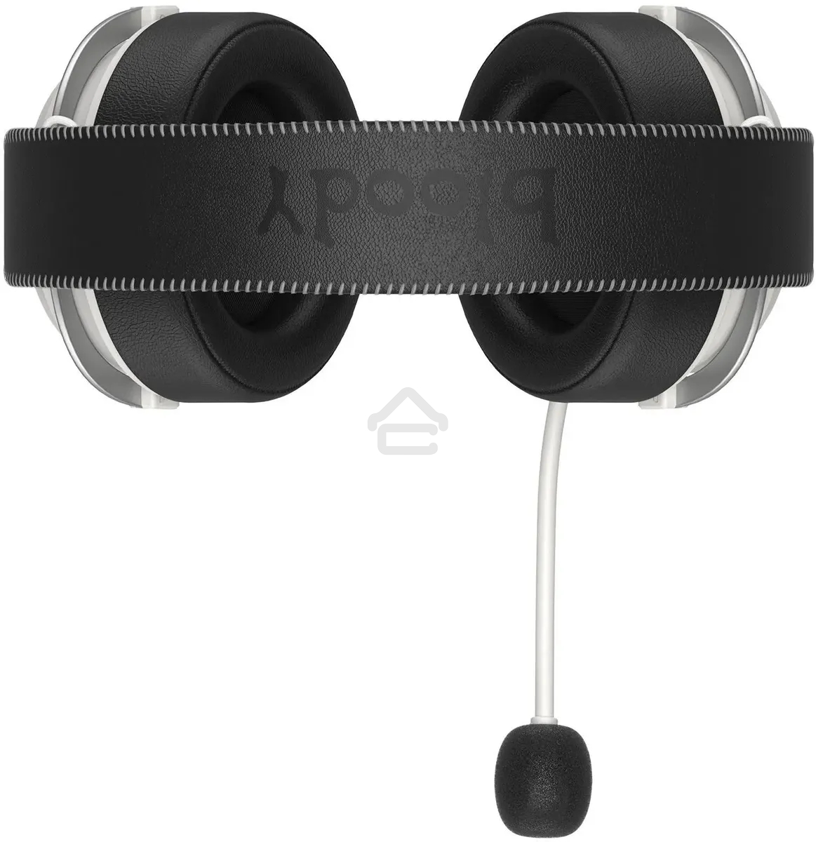 Гарнитура беспроводная/проводная с микрофоном A4Tech Bloody MR590 Sports белый/черный 1.5м мониторные BT/Radio/3.5mm оголовье (MR590+ WIRED/SPORT WHITE)