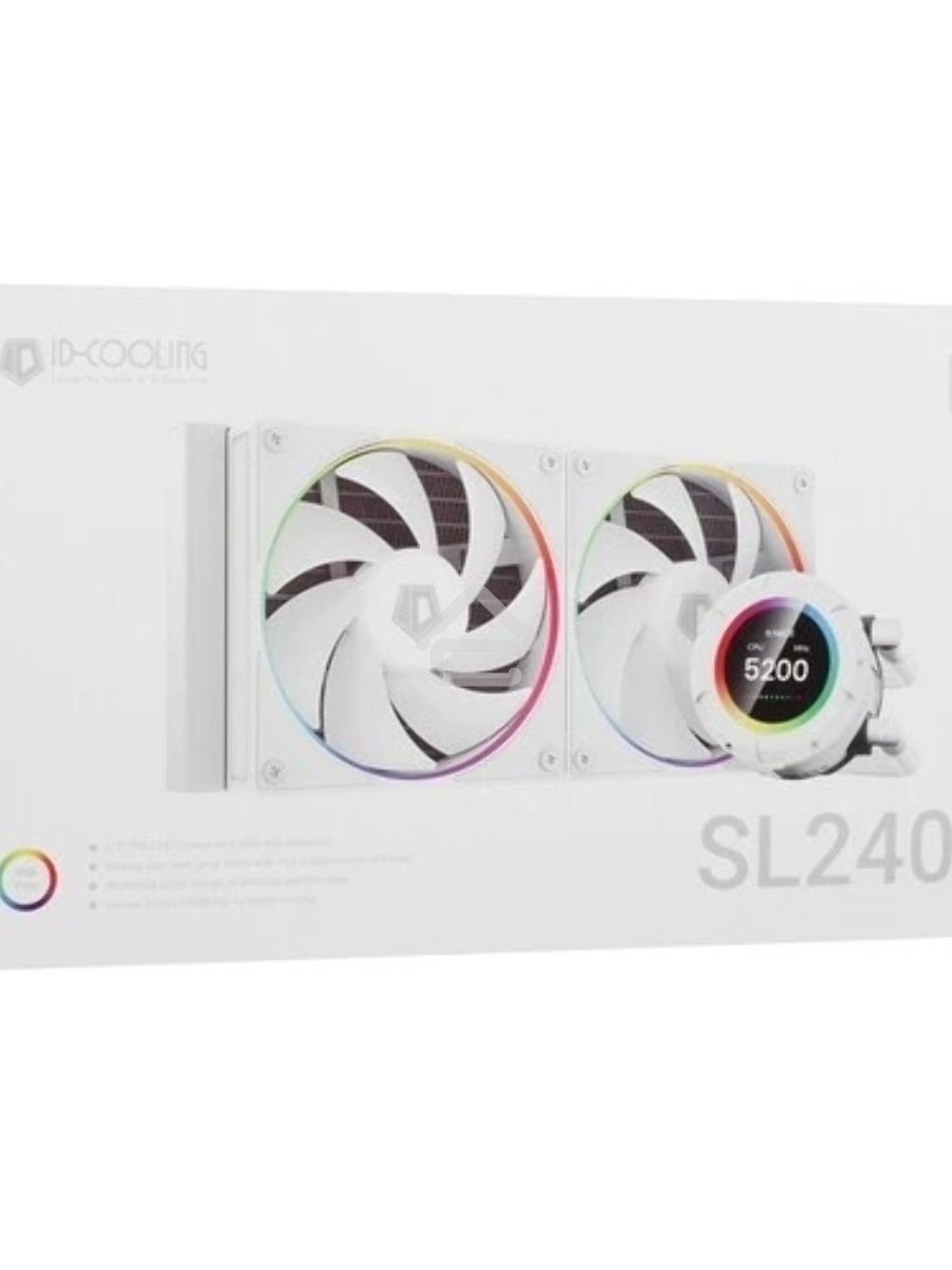 Система водяного охлаждения ID-Cooling SL240 белый 120мм алюминий+медь 2000rpm 30db 4-pin 300W