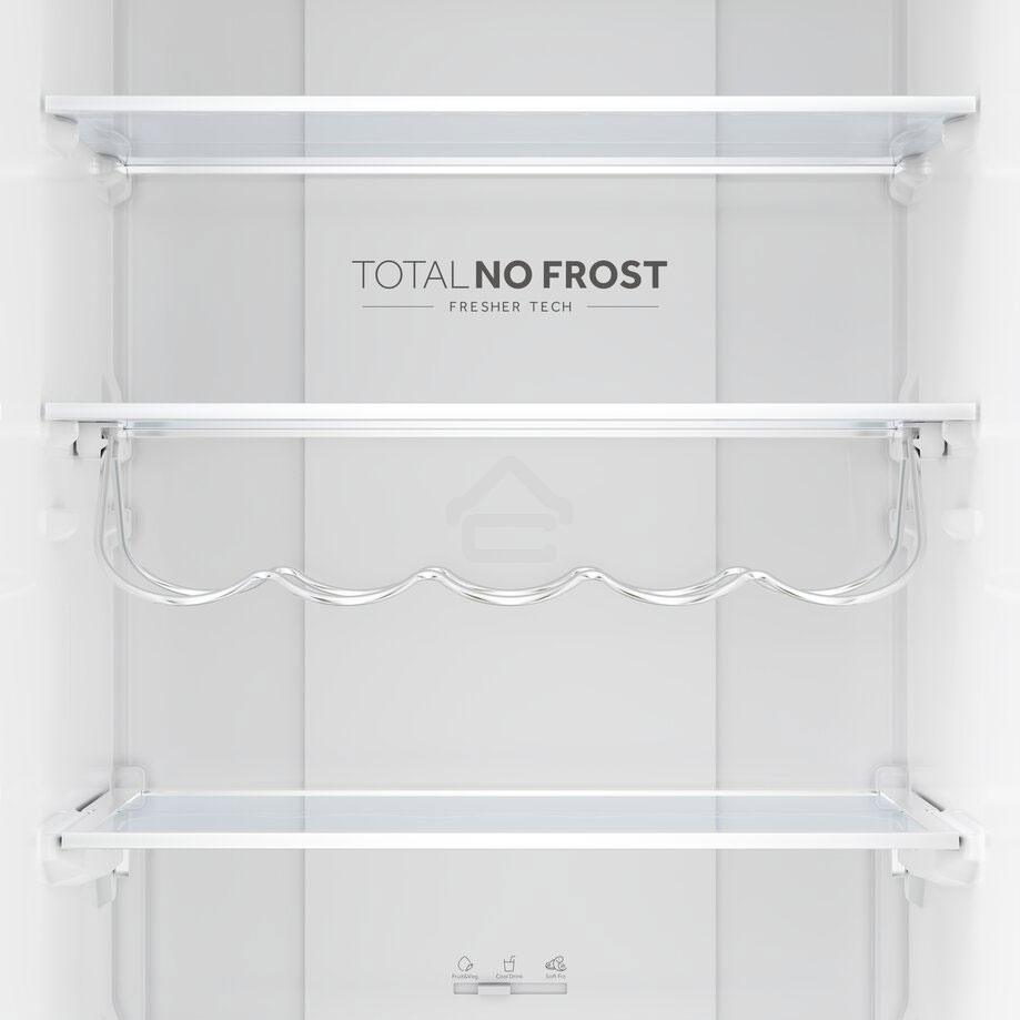 Холодильник Haier C2F637CCGU1 бежевый, двухкамерный, 278/108л, морозилка снизу, No Frost