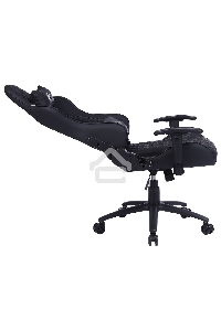 Кресло игровое Cactus CS-CHR-030BL черный, сиденье черный, эко.кожа, с подголов. крестовина металл, пластик черный