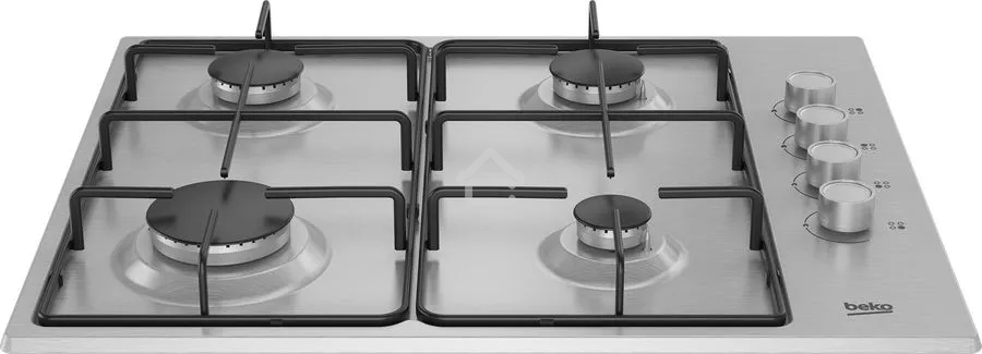 Газовая варочная панель Beko HIGG 641C3 SX, нержавеющая сталь