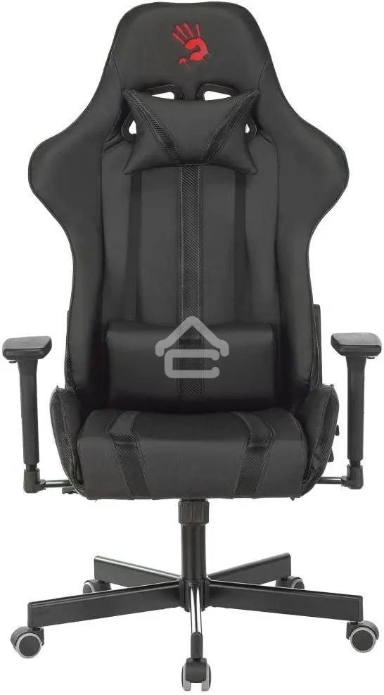 Кресло игровое A4Tech Bloody GC-600, черный, эко.кожа, крестовина металл