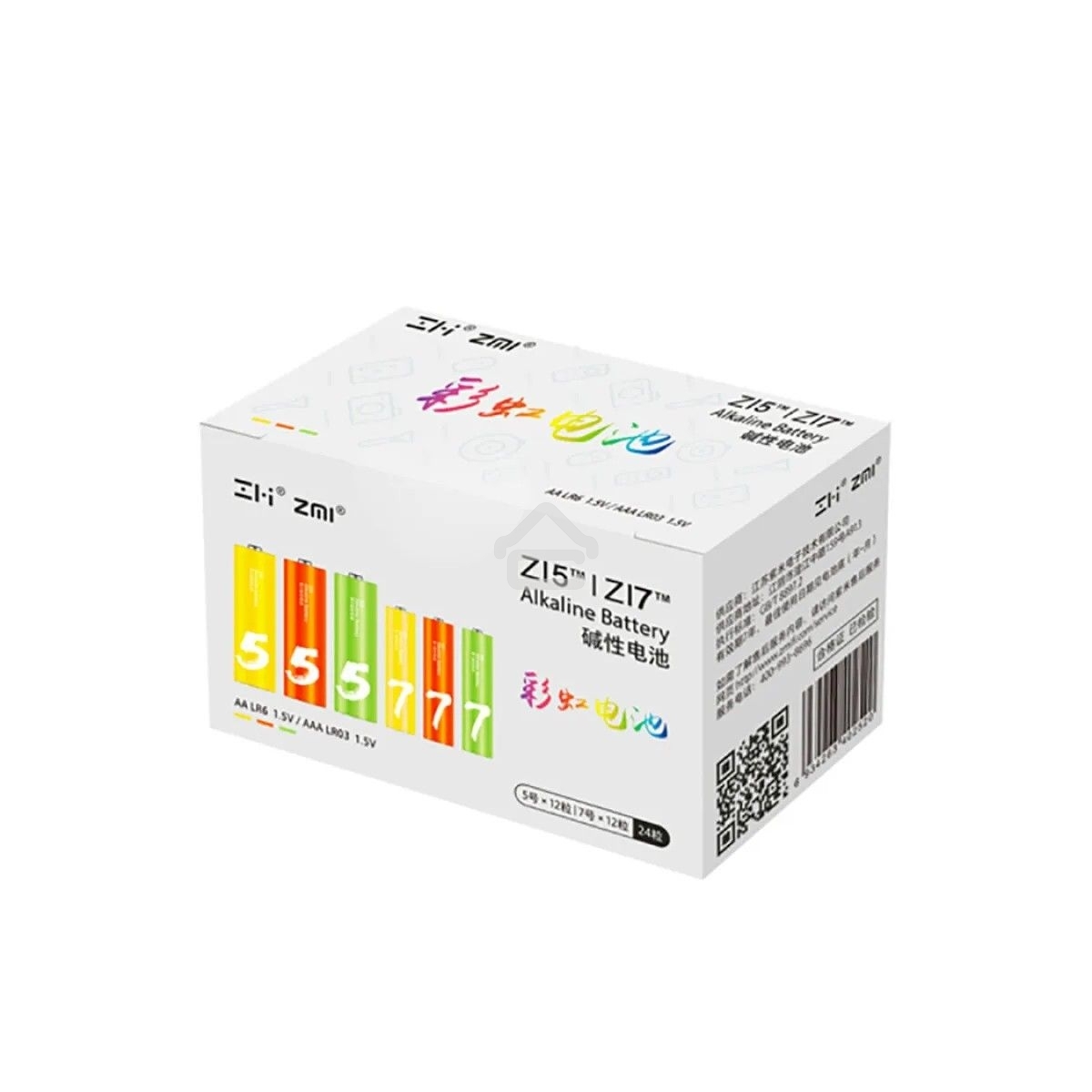 Батарея CUKTECH AA+AAA rainbow alkaline 12 AA+12 AAA