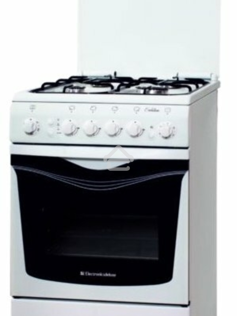 Плита газовая De Luxe 506040.14Г (КР) ЧР белый, конфорок 4 шт, духовка 54 л, 50 см x 85 см x 60 см
