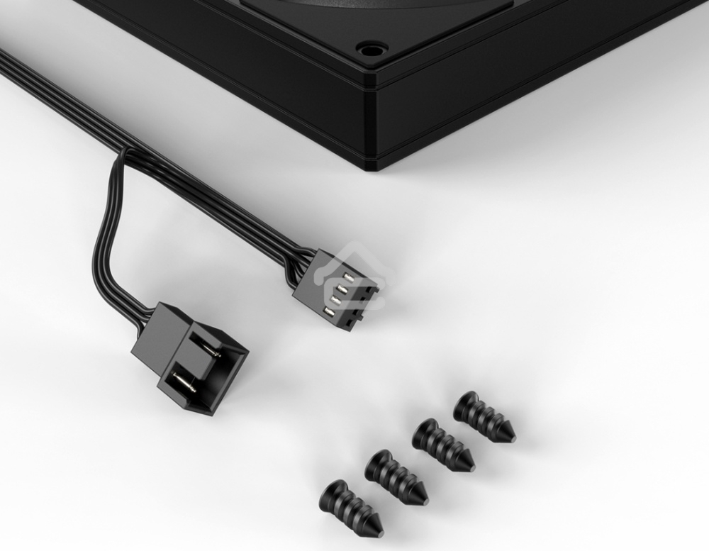 Вентилятор для корпуса ID-Cooling AS-140-K черный, 140 мм, 1800 об/мин, 24.9 дБ, 4 pin