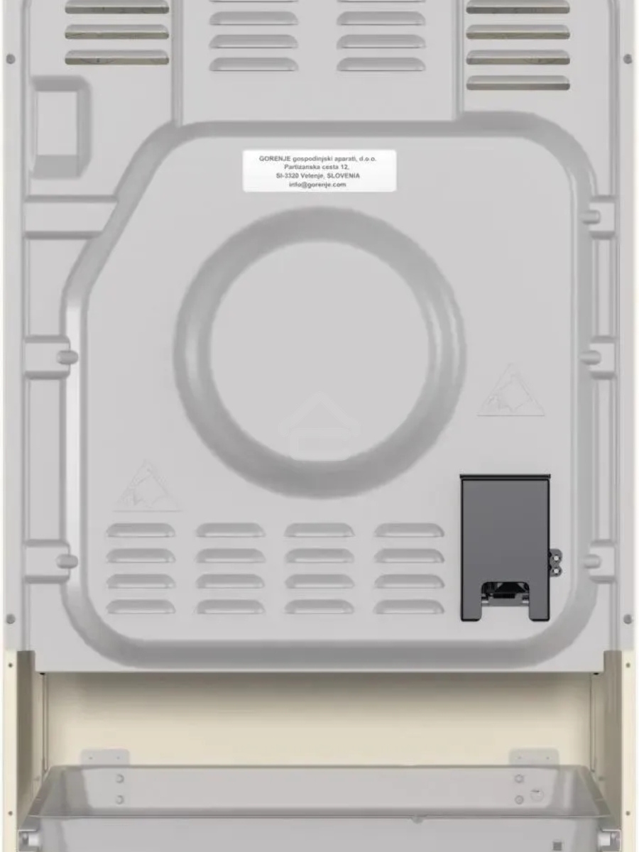 Плита электрическая Gorenje GECS5B70CLI бежевый, конфорок 4 электрических, духовка 70 л, 50 см x 85 см x 59.4 см
