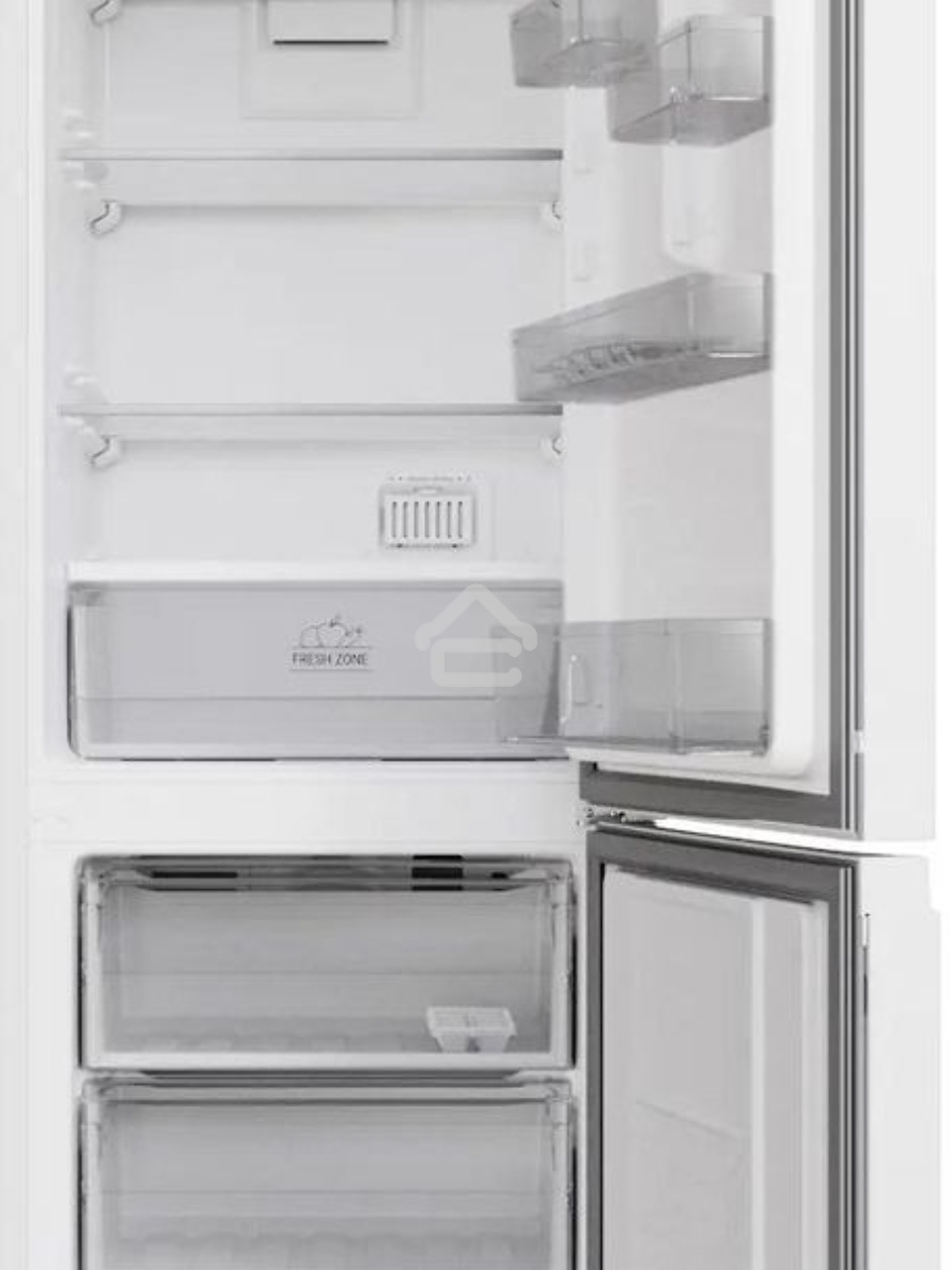 Холодильник Hotpoint HT 5180 W белый/серебристый, двухкамерный 220/78л морозилка снизу, Total No Frost